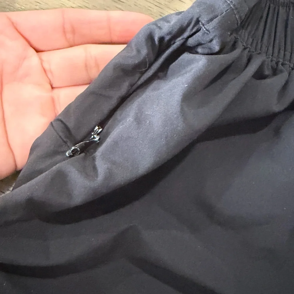 lululemon Women's Black Athletic Running revesible Shorts He lacks the shot.